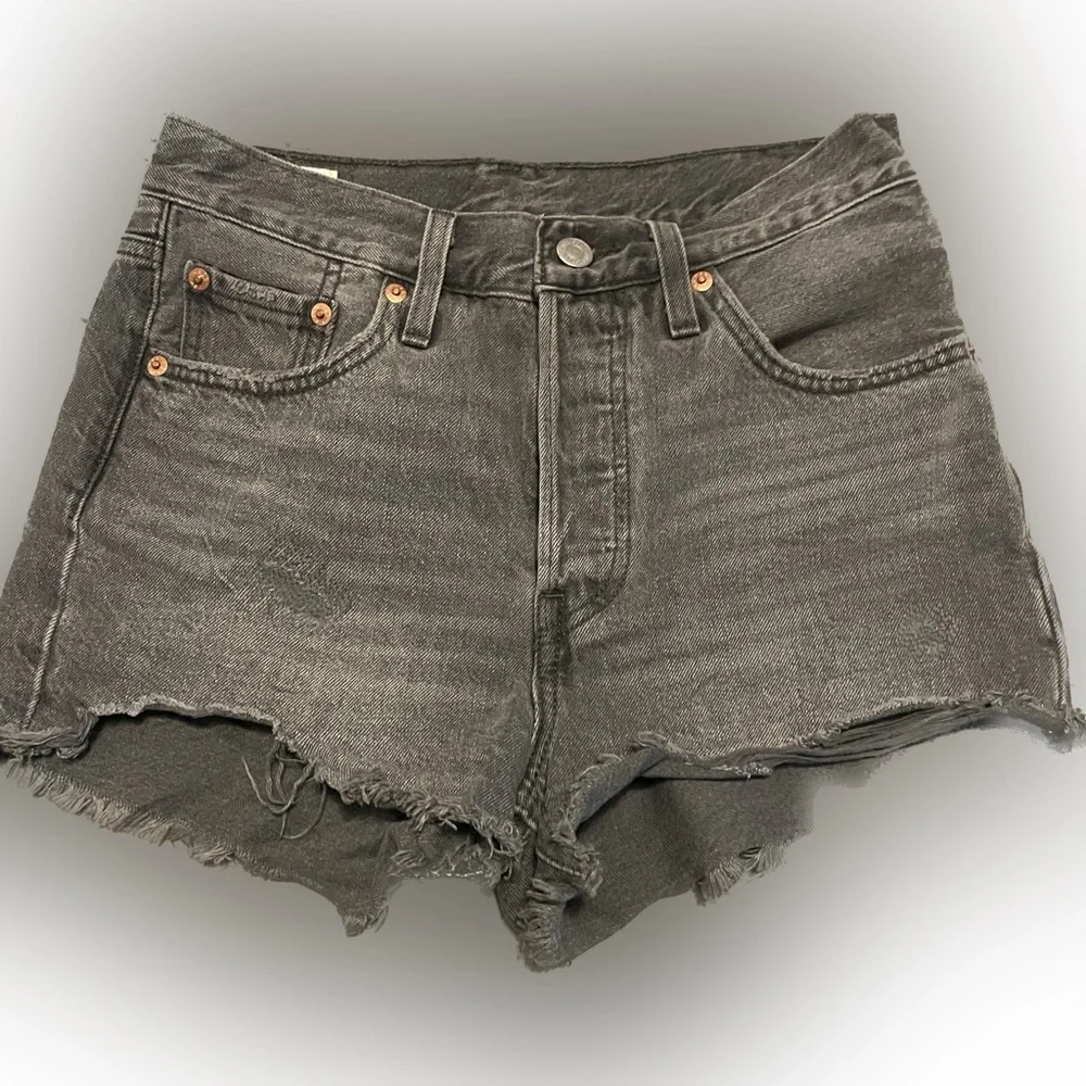 Levis 501 Denim Shorts - Picture 4 of 8
